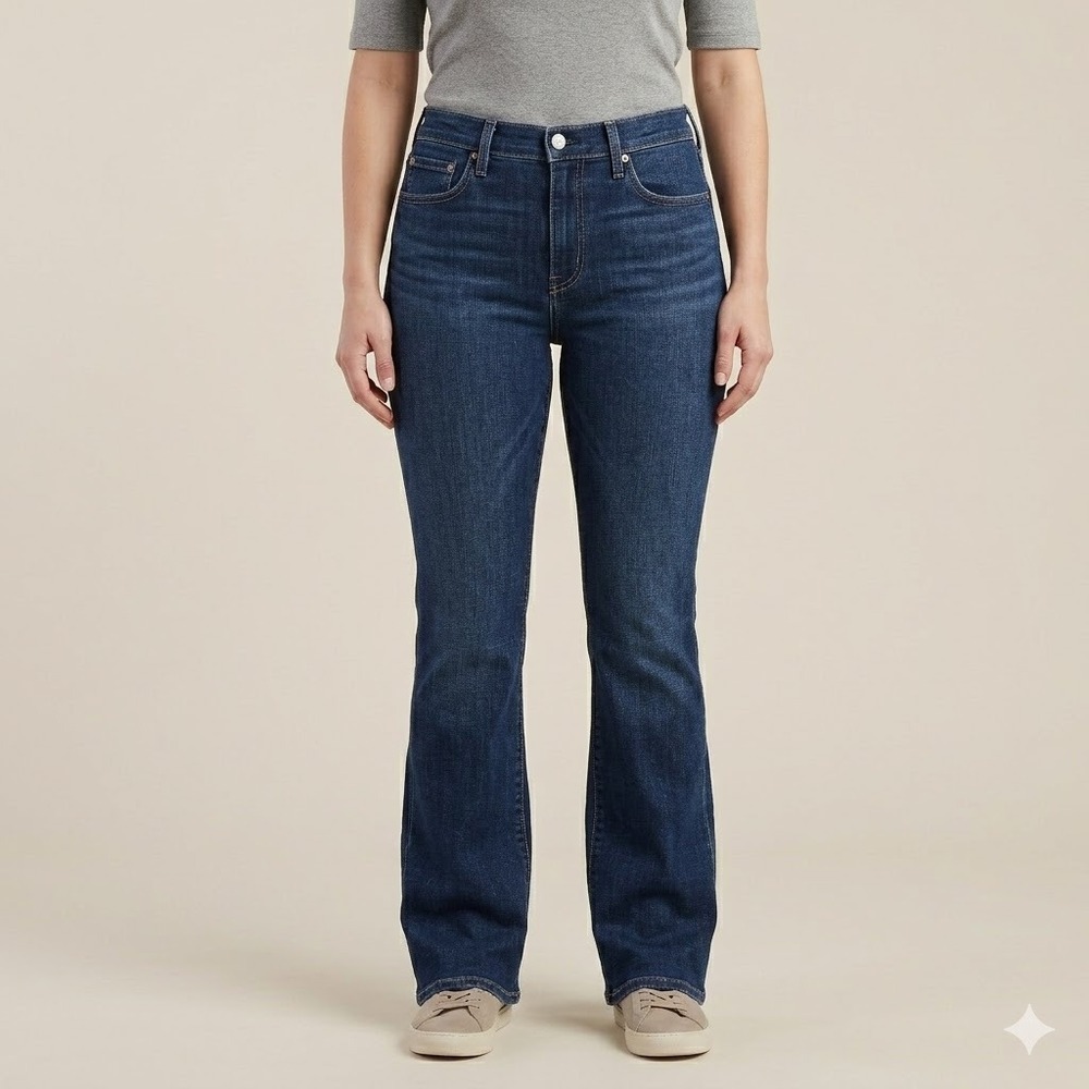 Levi's 725 High‎ Rise Bootcut Jeans 32x34 Dark Wash Indigo